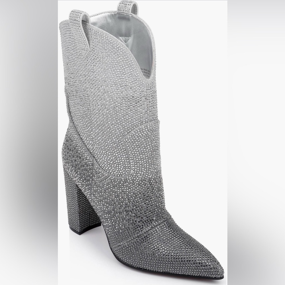 NWB Daniel X Diamond glitter ombré western boots